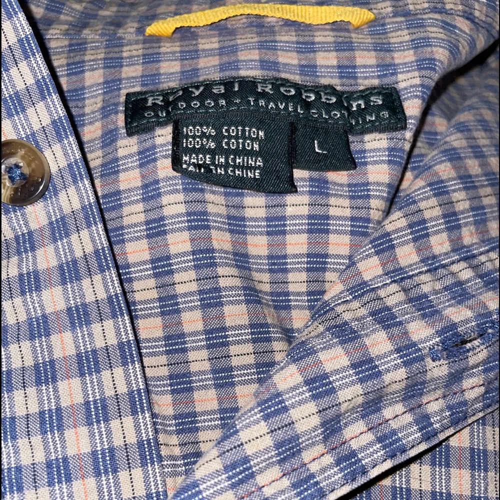 Royal Robbins Men’s Long Sleeve Plaid Button Down